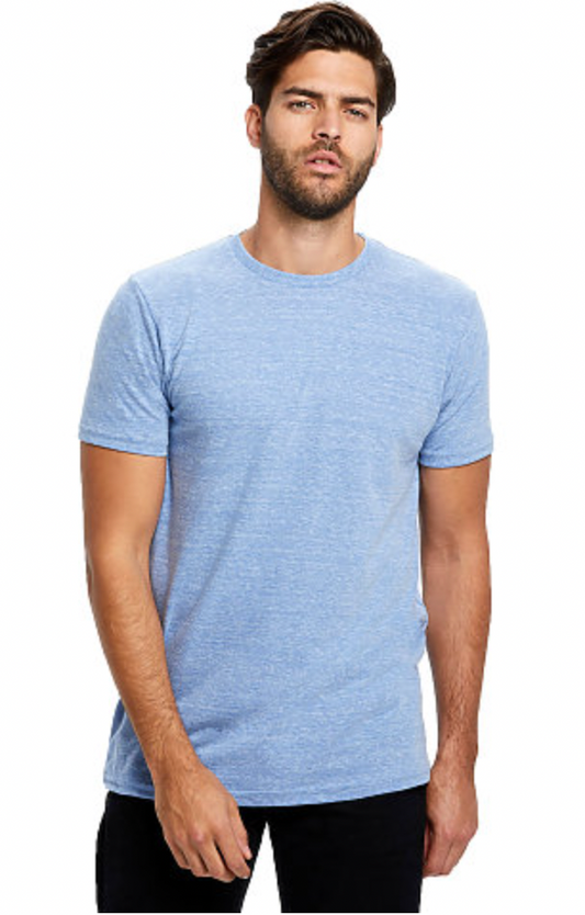 US Blanks Men's Short Sleeve Tri-Blend Crew Neck