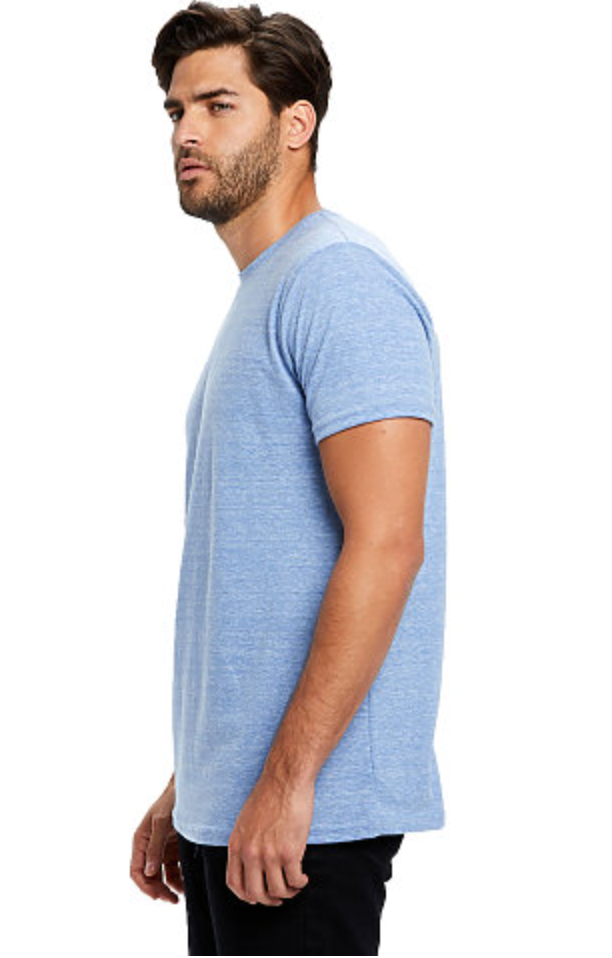 US Blanks Men's Short Sleeve Tri-Blend Crew Neck