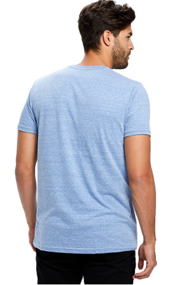 US Blanks Men's Short Sleeve Tri-Blend Crew Neck