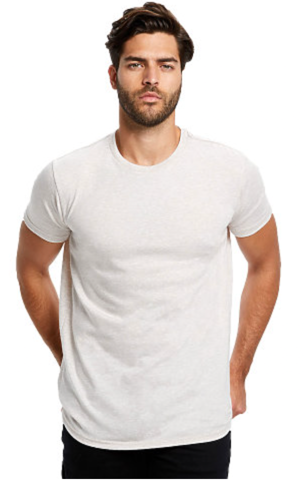 US Blanks Men's Short Sleeve Tri-Blend Crew Neck