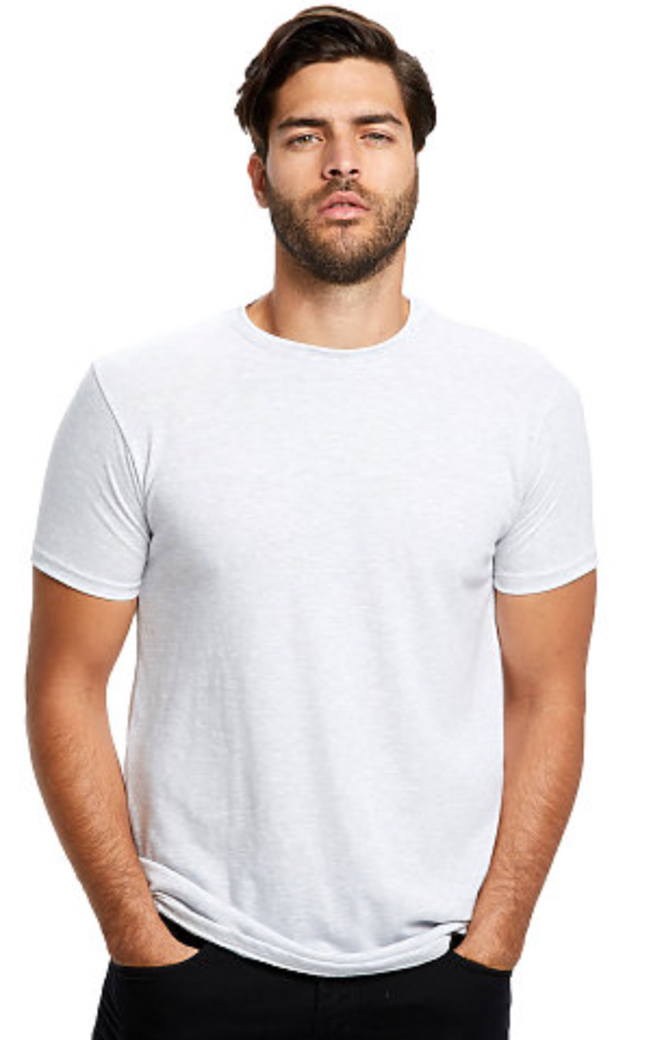 US Blanks Men's Short Sleeve Tri-Blend Crew Neck