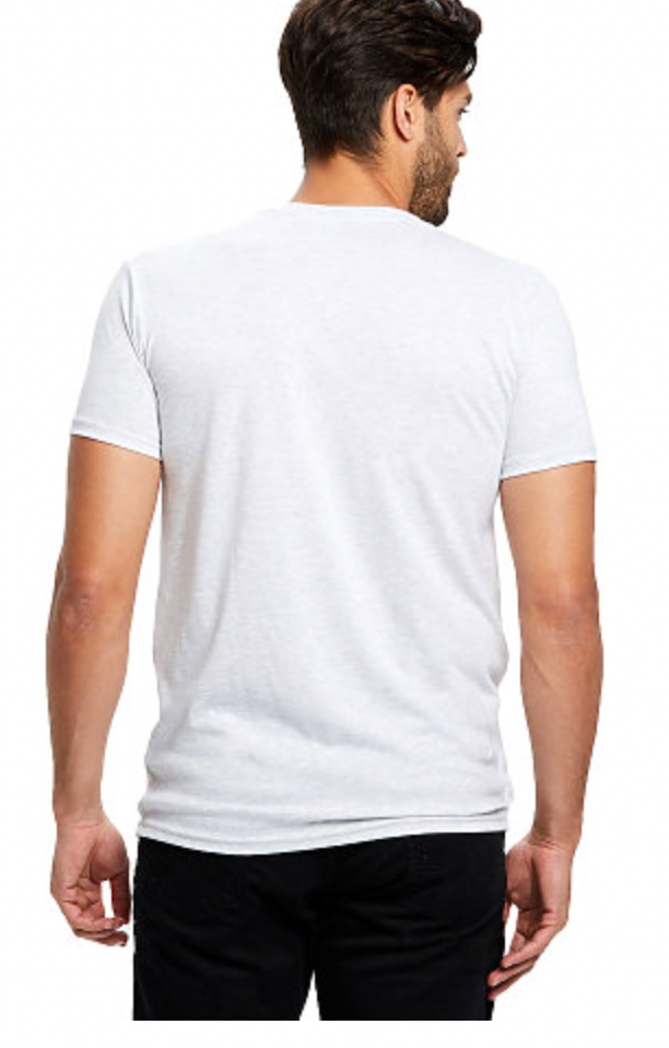 US Blanks Men's Short Sleeve Tri-Blend Crew Neck