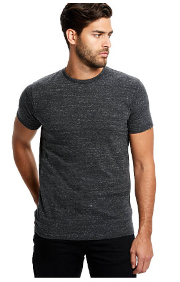 US Blanks Men's Short Sleeve Tri-Blend Crew Neck