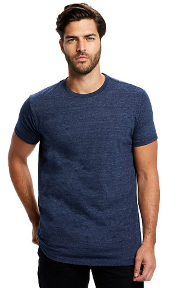 US Blanks Men's Short Sleeve Tri-Blend Crew Neck