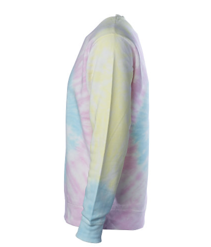 Independent Unisex Midweight Tie Dyed Crew