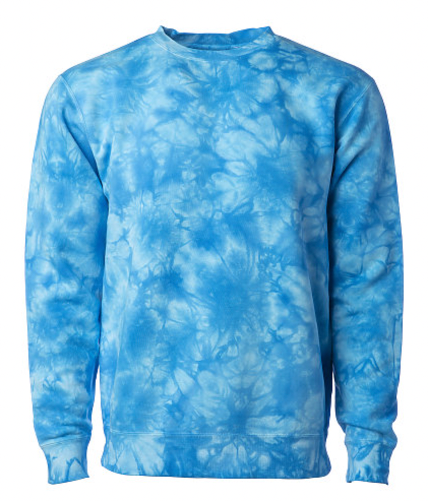 Independent Unisex Midweight Tie Dyed Crew