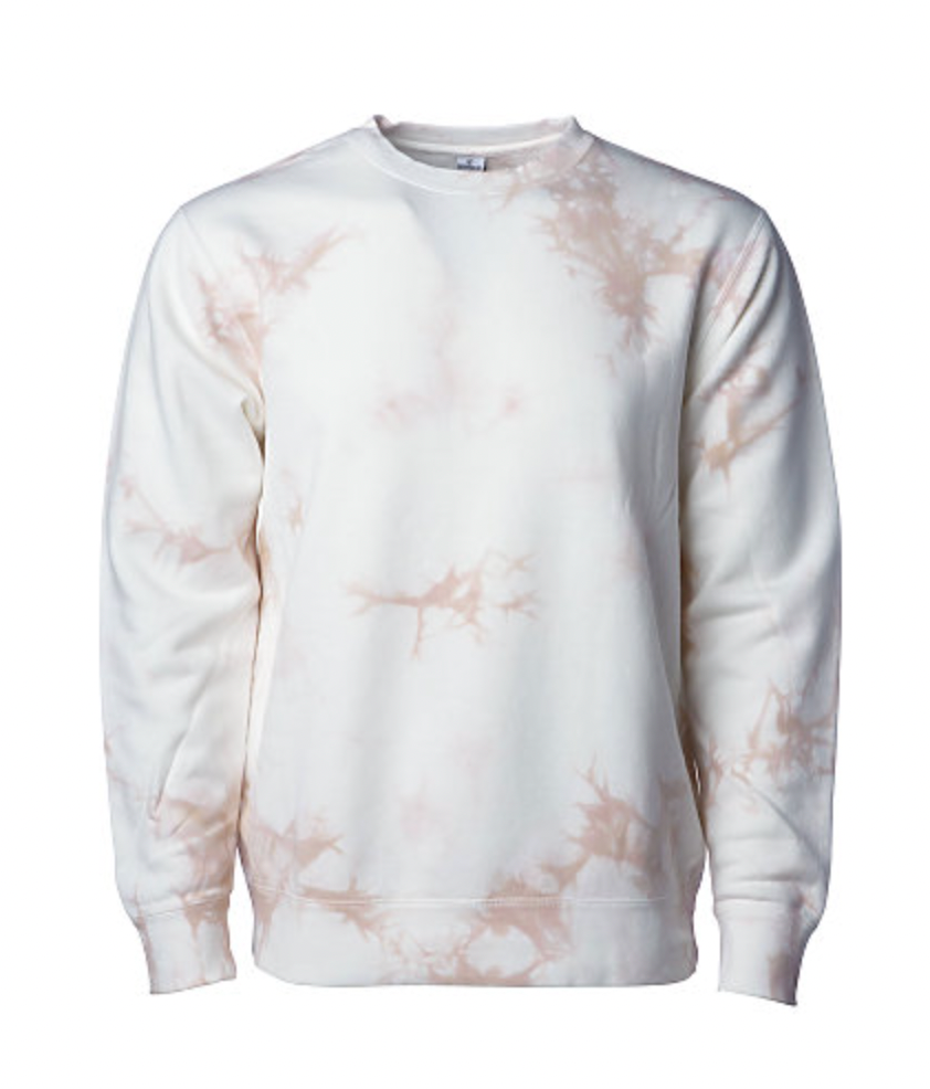 Independent Unisex Midweight Tie Dyed Crew