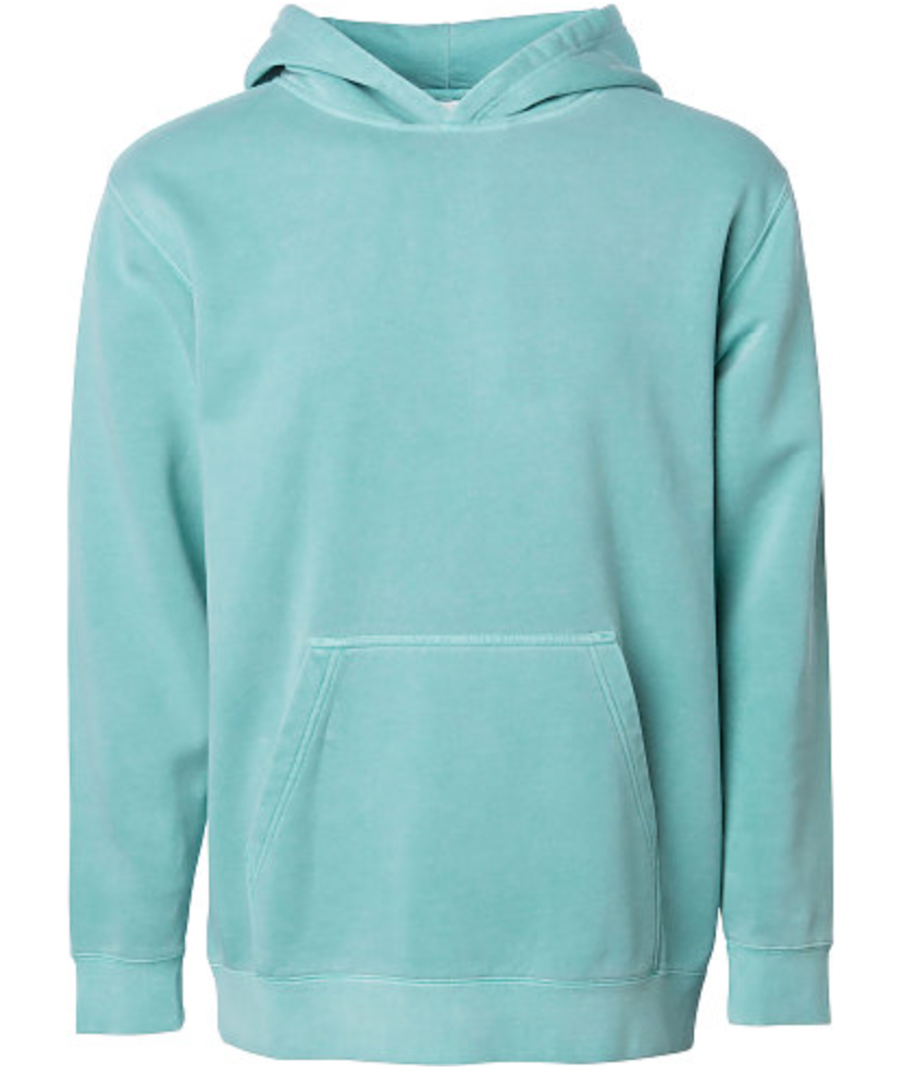 Independent Youth Midweight Pigment Dyed Hooded Pullover