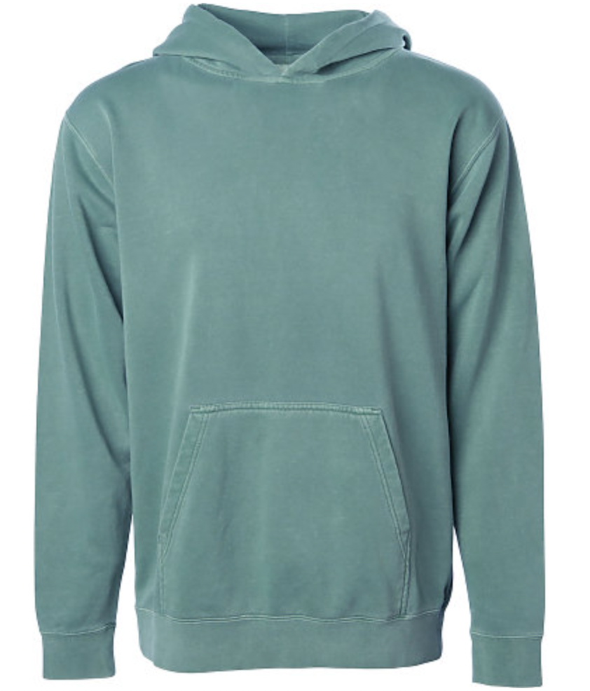 Independent Youth Midweight Pigment Dyed Hooded Pullover
