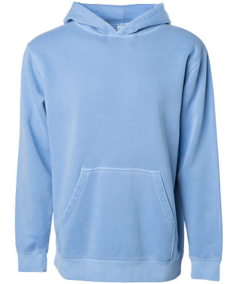 Independent Youth Midweight Pigment Dyed Hooded Pullover