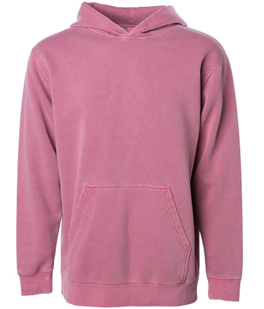 Independent Youth Midweight Pigment Dyed Hooded Pullover