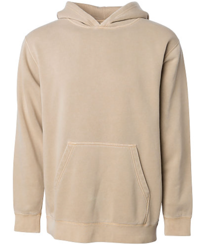Independent Youth Midweight Pigment Dyed Hooded Pullover