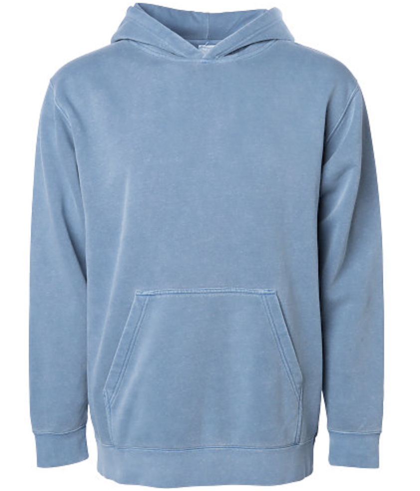 Independent Youth Midweight Pigment Dyed Hooded Pullover