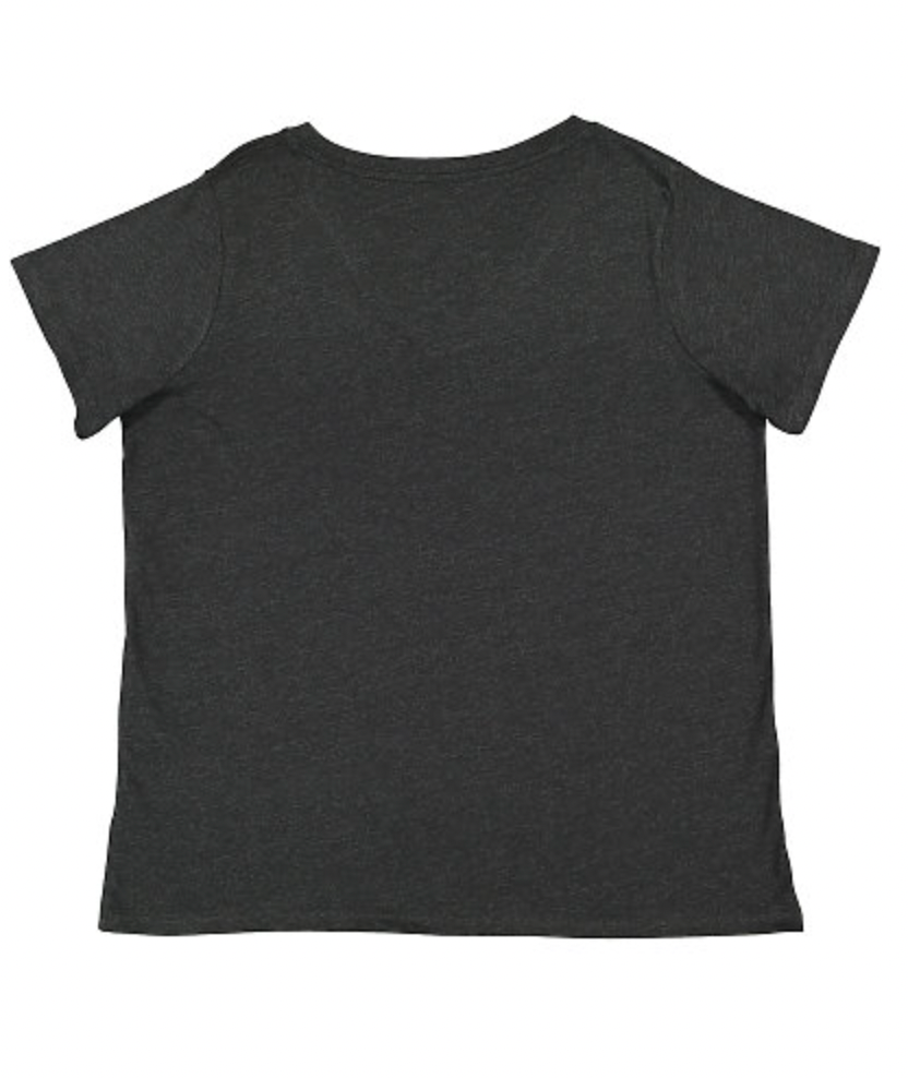 LAT Ladies' Curvy V-Neck Fine Jersey Tee
