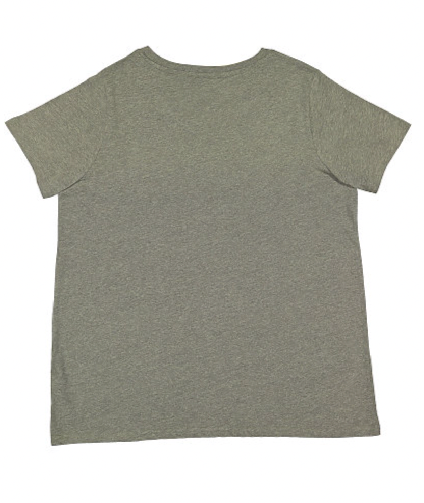 LAT Ladies' Curvy V-Neck Fine Jersey Tee