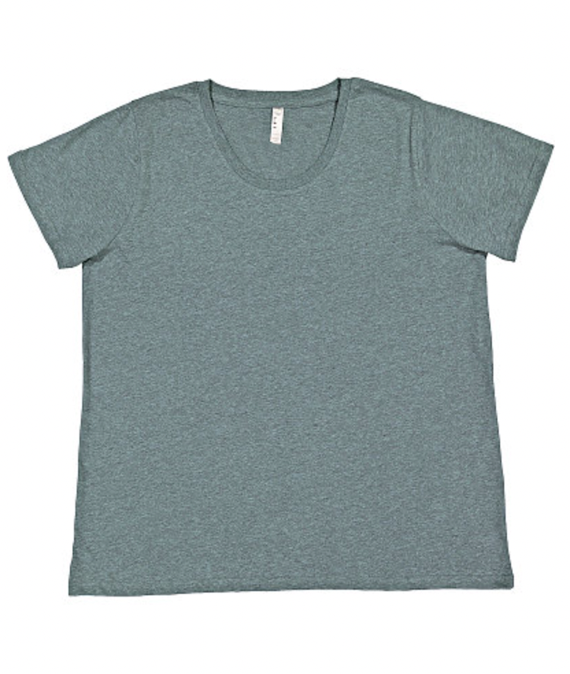 LAT Ladies' Curvy Fine Jersey Tee