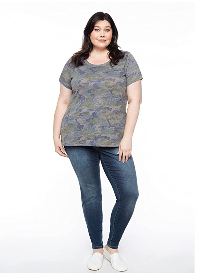 LAT Ladies' Curvy Fine Jersey Tee