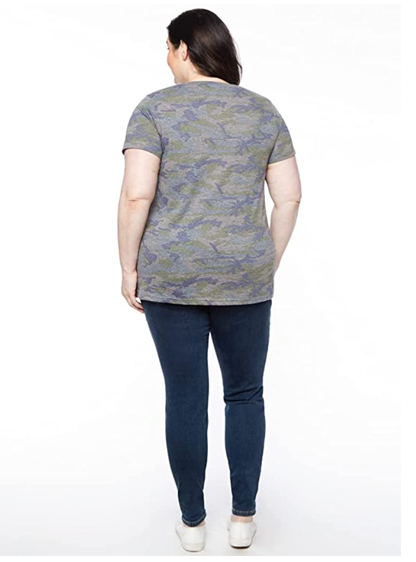 LAT Ladies' Curvy Fine Jersey Tee