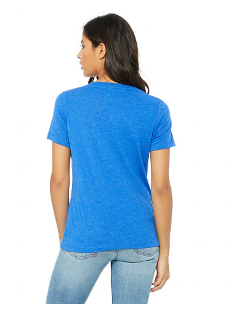 BELLA+CANVAS Women's Relaxed Triblend V-Neck Tee