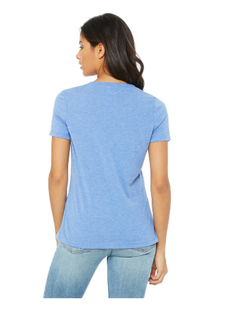 BELLA+CANVAS Women's Relaxed Triblend V-Neck Tee