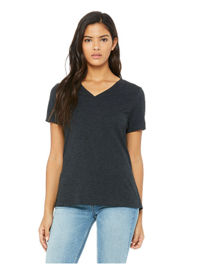 BELLA+CANVAS Women's Relaxed Triblend V-Neck Tee