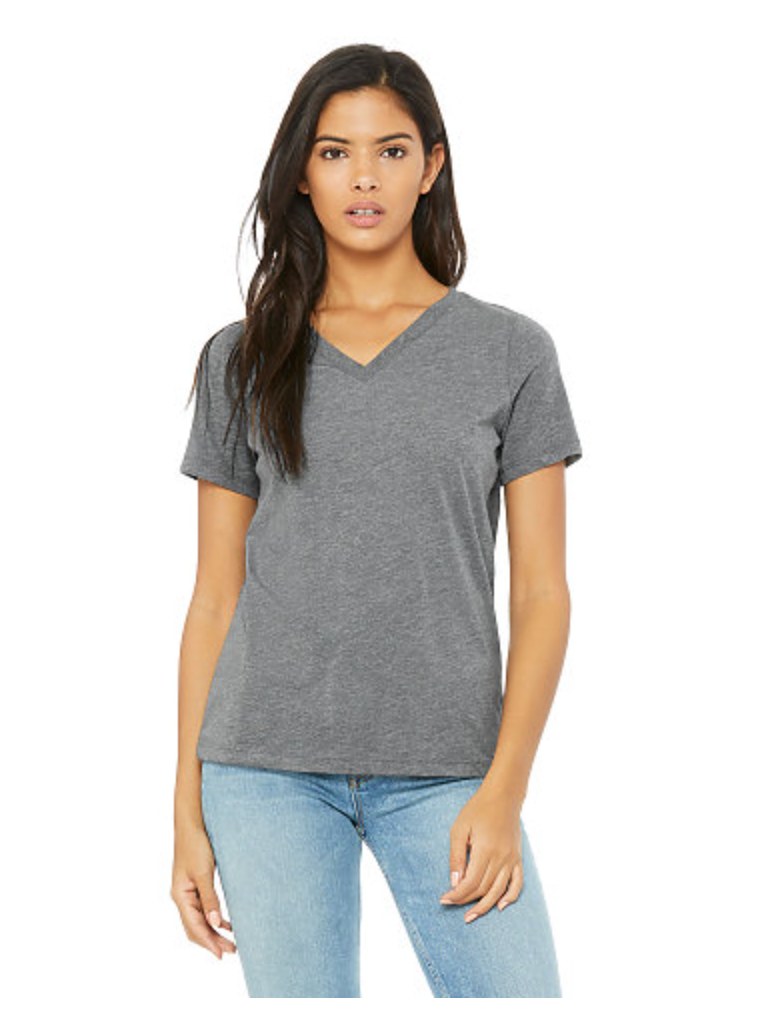 BELLA+CANVAS Women's Relaxed Triblend V-Neck Tee
