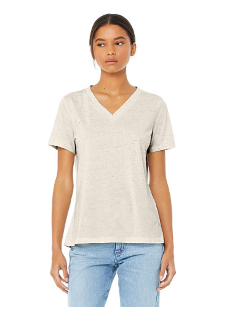 BELLA+CANVAS Women's Relaxed Triblend V-Neck Tee
