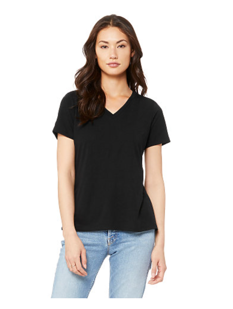 BELLA+CANVAS Women's Relaxed Triblend V-Neck Tee