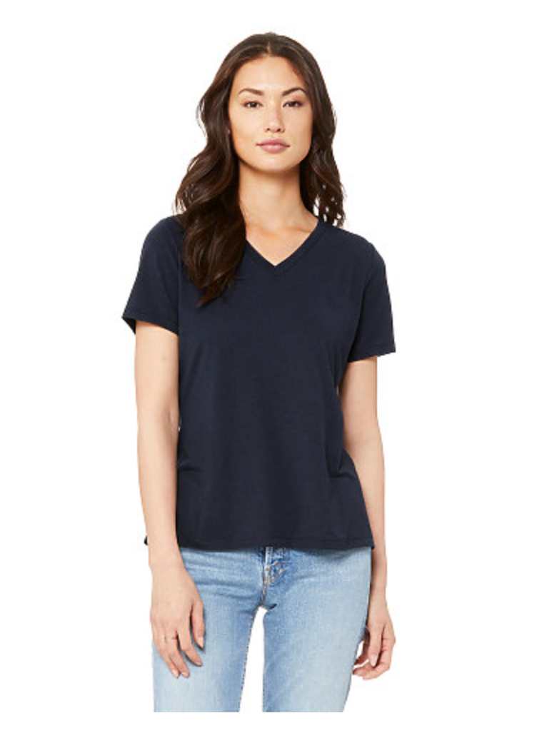 BELLA+CANVAS Women's Relaxed Triblend V-Neck Tee