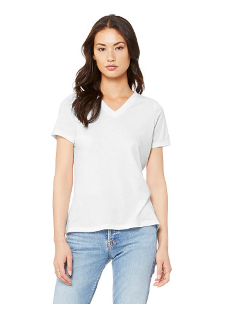 BELLA+CANVAS Women's Relaxed Triblend V-Neck Tee