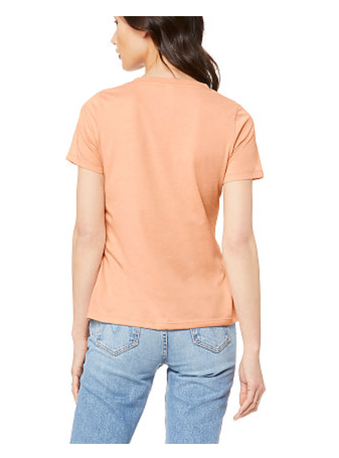 BELLA+CANVAS Women's Relaxed Heather CVC V-Neck Tee