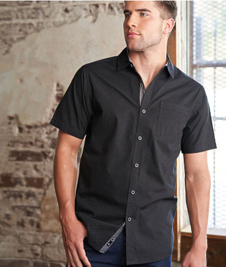 Burnside Men's Short Sleeve Peached Poplin Shirt