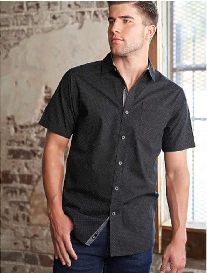 Burnside Men's Short Sleeve Peached Poplin Shirt