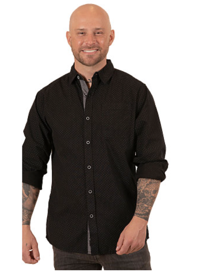 Burnside Men's Long Sleeve Peached Poplin