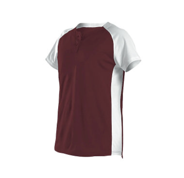 Alleson Girl's Two Button Fastpitch Jersey