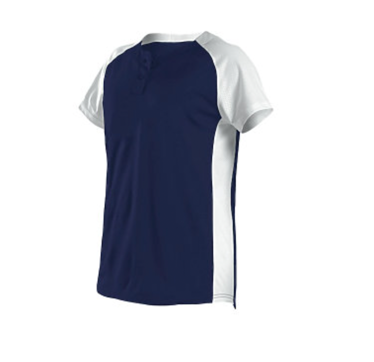 Alleson Girl's Two Button Fastpitch Jersey