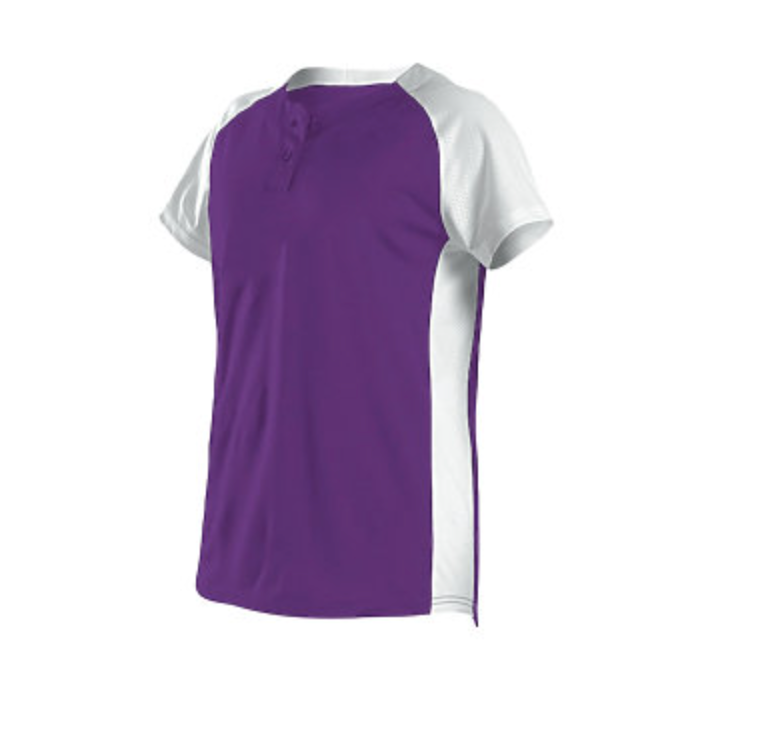 Alleson Girl's Two Button Fastpitch Jersey