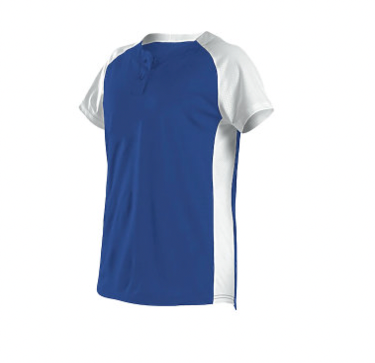 Alleson Girl's Two Button Fastpitch Jersey