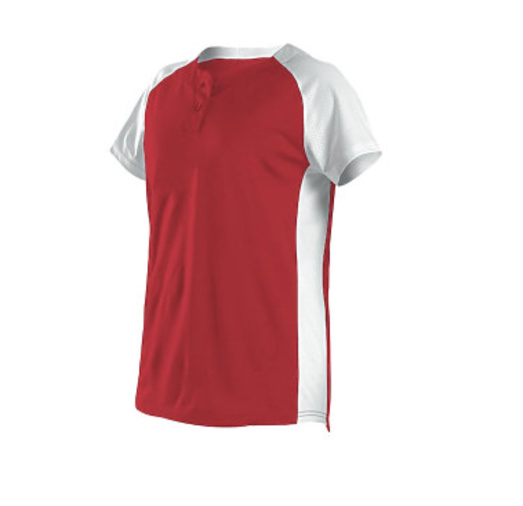 Alleson Girl's Two Button Fastpitch Jersey