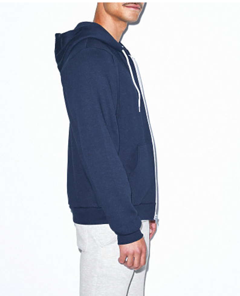 American Apparel Unisex Flex Fleece Zip Hooded Sweatshirt