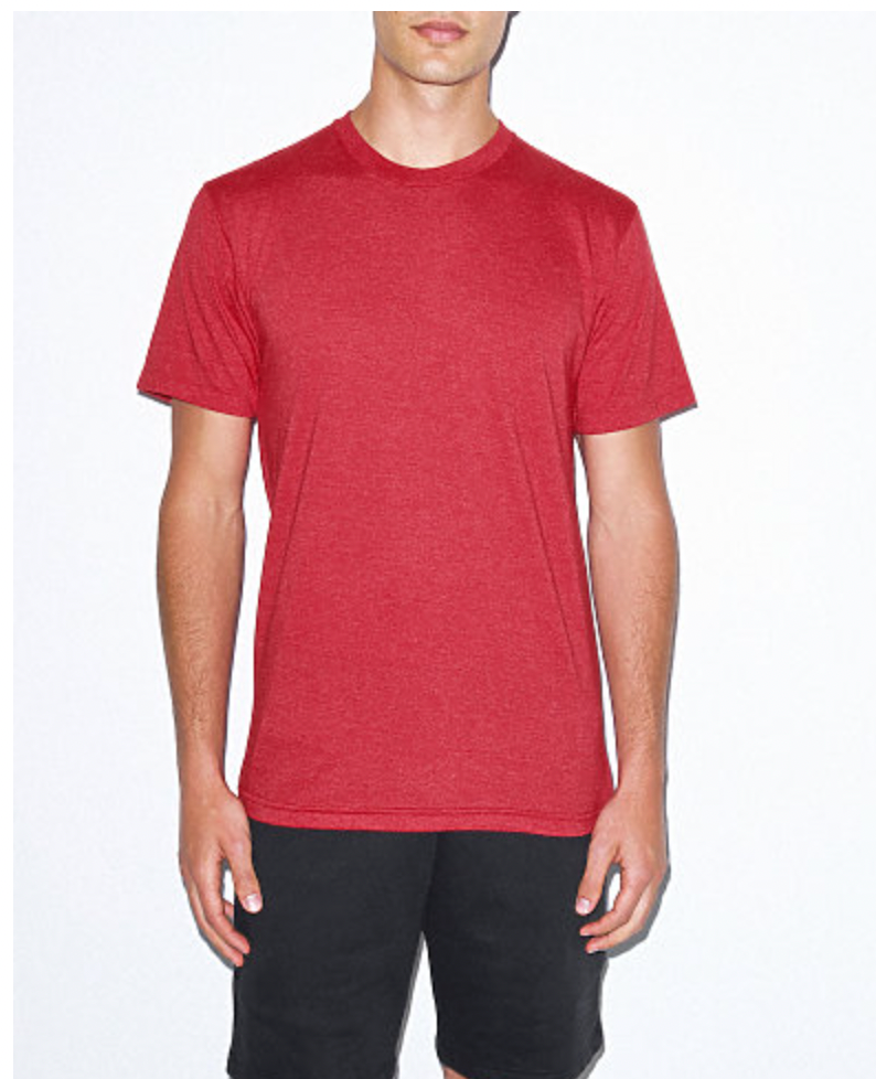 American Apparel Unisex Poly/Cotton Crew Neck T-Shirt