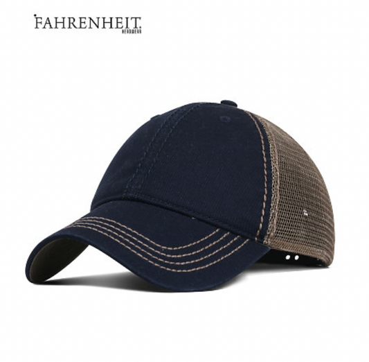 Fahrenheit Garment Washed Cotton Mesh Back Hat