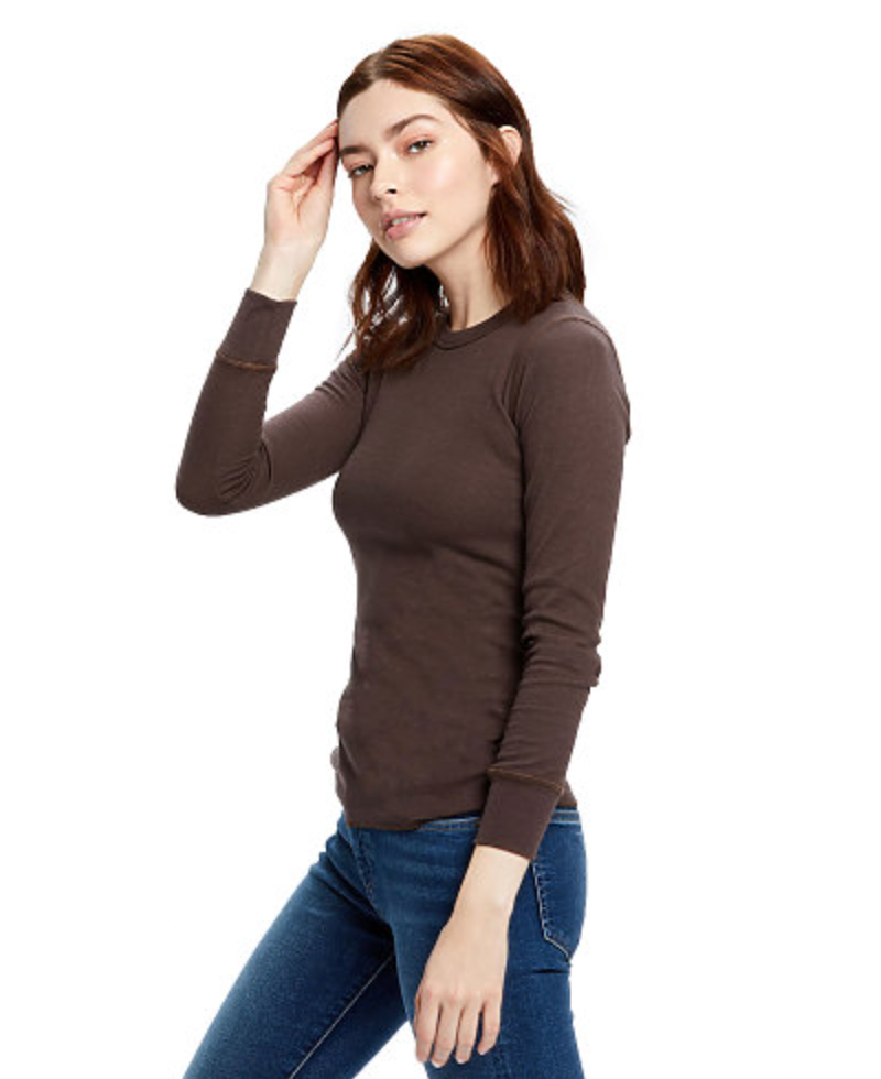 US Blanks Ladies' Long Sleeve Thermal Tee