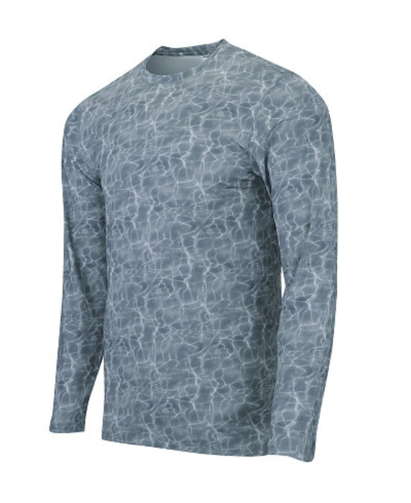 ParagonXP Belize Adult Full Sublimated Long Sleeve Performance Tee - Oceanic Print