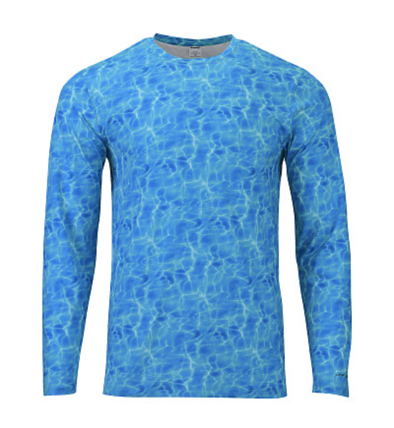 ParagonXP Belize Adult Full Sublimated Long Sleeve Performance Tee - Oceanic Print