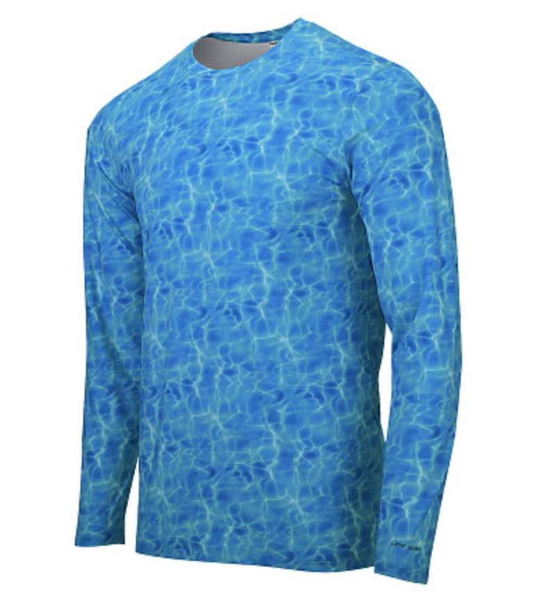 ParagonXP Belize Adult Full Sublimated Long Sleeve Performance Tee - Oceanic Print