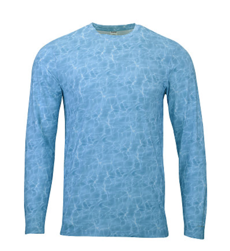 ParagonXP Belize Adult Full Sublimated Long Sleeve Performance Tee - Oceanic Print