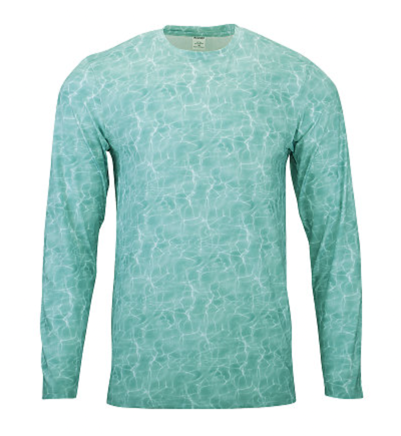 ParagonXP Belize Adult Full Sublimated Long Sleeve Performance Tee - Oceanic Print