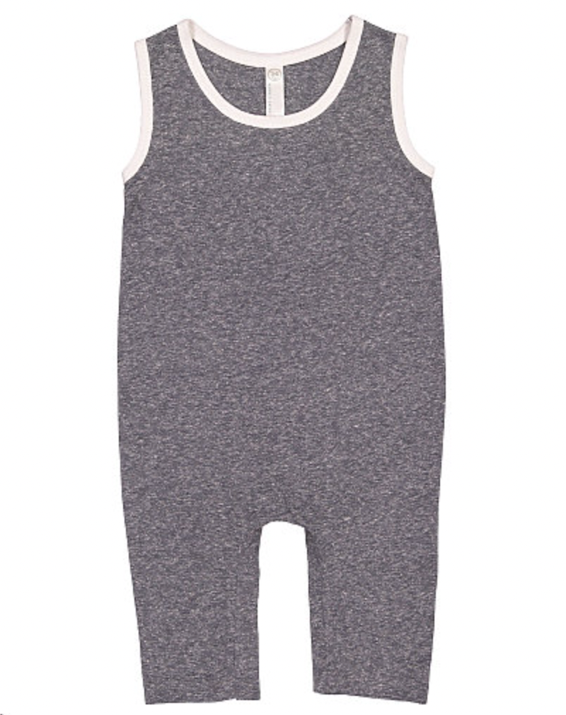 Rabbit Skins Infant Harborside Melange Tank Romper