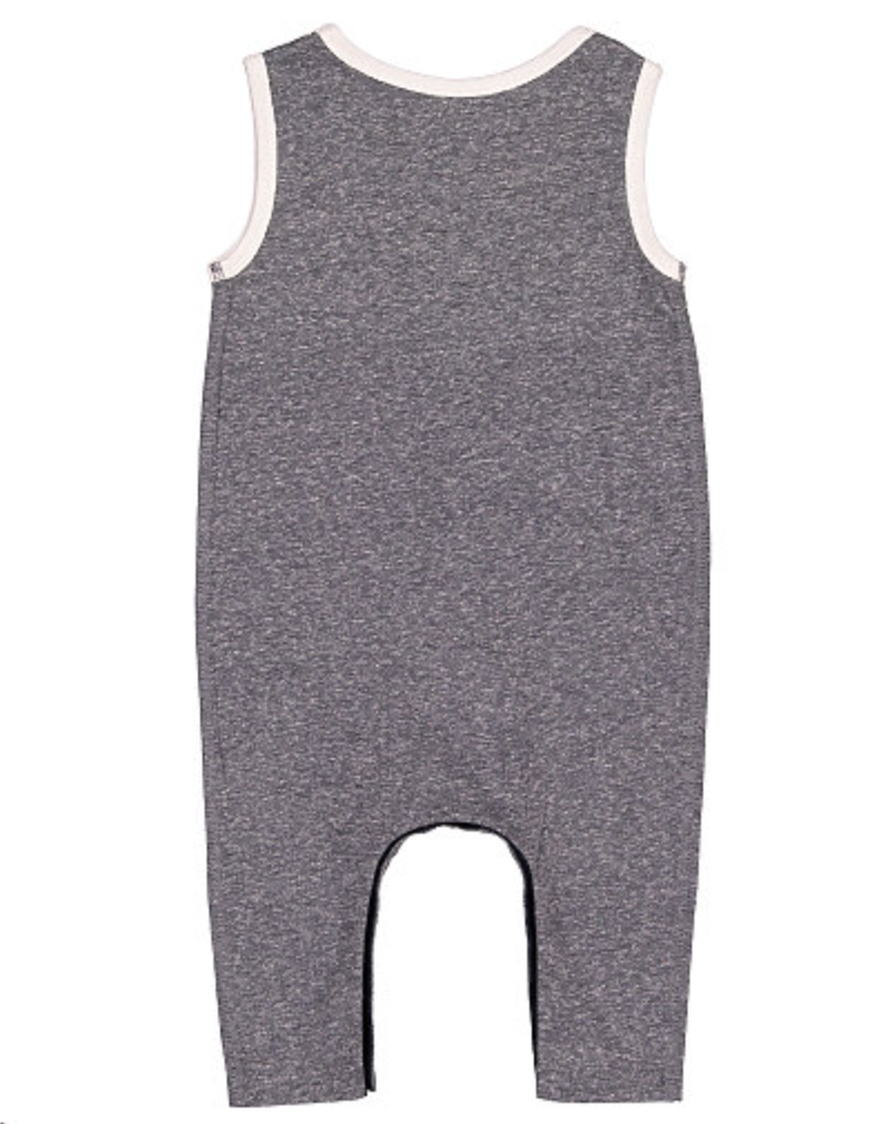 Rabbit Skins Infant Harborside Melange Tank Romper